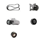 RIDEX PLUS 4172P0079P Pompa acqua + Kit cinghia Poly V