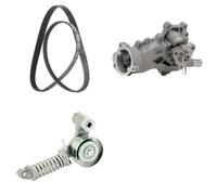 RIDEX PLUS 4172P0116P Pompa acqua + Kit cinghia Poly V