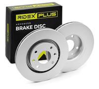 RIDEX PLUS 82B0015P 2x Disco freno Anteriore con bulloni/viti per OPEL Corsa F