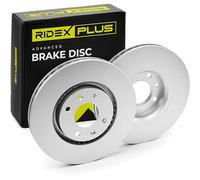 RIDEX PLUS 82B0022P 2x Disco freno Anteriore senza viti/bulloni per OPEL Corsa F