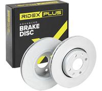 RIDEX PLUS 82B0079P 2x Disco freno Anteriore senza viti/bulloni per RENAULT Clio III Hatchback (BR0/1, CR0/1)