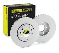 RIDEX PLUS 82B0283P 2x Disco freno Anteriore con bulloni/viti adatto per MERCEDES-BENZ Citan II Van (420)