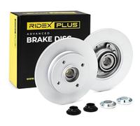RIDEX PLUS 82B0414P 2x Disco freno Posteriore con cuscinetto ruota Compatibilità con OPEL Crossland X P17
