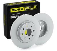 RIDEX PLUS 82B0421P 2x Disco freno Posteriore con bulloni/viti per OPEL Corsa E Hatchback (X15)