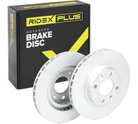 RIDEX PLUS 82B0631P 2x Disco freno Anteriore con bulloni/viti Compatibilità con RENAULT Clio IV Hatchback BH