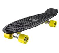 Ridge 27" Big Brother Retro Cruiser Skateboard, Nero/Giallo