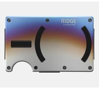 Ridge Portafoglio da uomo, sottile e minimalista, compatto e porta carte, con tasca frontale protetta da RFID, con cinturino per contanti integrato, Titanio Bruciato (MAGSAFE), Taglia unica, Colmo
