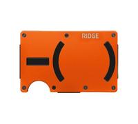 Ridge Portafoglio da uomo, sottile e minimalista, compatto e porta carte, con tasca frontale protetta da RFID, con cinturino per contanti integrato, Basecamp Arancione (MAGSAFE), Taglia unica, Colmo