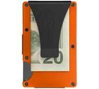 Ridge Portafoglio da uomo, sottile e minimalista, compatto e porta carte, con tasca frontale protetta da RFID, con fermasoldi integrato, Basecamp Arancione, Taglia unica, Colmo esagonale