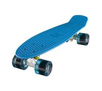 Ridge Skateboards 22 Mini Cruiser Skateboard, Blu/Blu Chiaro