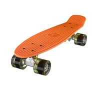 Ridge Skateboards Mini Cruiser Skateboard, Arancione/Chiaro Verde, 22"