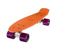 Ridge Skateboards Mini Cruiser Skateboard, Arancione/Viola, 22"