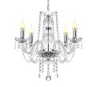 Ridgeyard Moderno Lampadario di Cristallo a 4 Luci,K5 Trasparente Regolabile Cristallo Lampadari Gocce Soffitto Lampada,4 X 40W E14 per La Decorazione Della Casa Soggiorno Sala da Pranzo