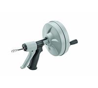 RIDGID 57038 Stasatrice a mulinello manuale Kwik-Spin con AUTOFEED, cavo sturatubi con anima interna (IC) C-1 e trivella sturatubi a bulbo per rimuovere i blocchi dello scarico