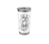 Ridi adesso Cry Later Chicano Tattoo Flash Bicchiere termico in acciaio inox doppia parete