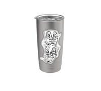 Ridi adesso Cry Later Chicano Tattoo Flash Bicchiere termico in acciaio inox doppia parete