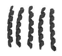Riding Cable Protectors 5Pcs | TPR Elastic Rubber Spiral Design | Easy Install Brake Line Protectors for Mountain Rides/Road Rides/E - Rides | Scratch - Proof Wire Covers (Black)