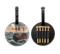 Riding The Waves, borsa di stoccaggio per tee da golf, borsa multifunzionale per uomini, materiale durevole dell'unità di elaborazione