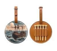 Riding The Waves, borsa di stoccaggio per tee da golf, borsa multifunzionale per uomini, materiale durevole dell'unità di elaborazione