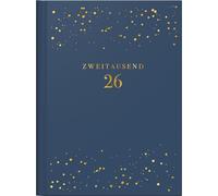 rido/idé 7013603026 | Taschenkalender Young Line Mini 2026 "Starry Night" | A6, Kunstleder
