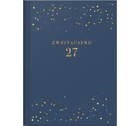 rido/idé 7013603027 Taschenkalender Premium Young Line Mini 2027 "Starry Night" A6, Kunstleder