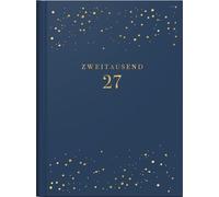 rido/idé 7013603027 Taschenkalender Premium Young Line Mini 2027 "Starry Night" A6, Kunstleder