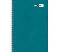 rido/idé 7021007047 Buchkalender Mod. futura 2 2027 A5, Papier, petrol