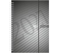 rido/idé 7021102907 Buchkalender Mod. futura 2 2027 A5, Kunststoff, anthrazit