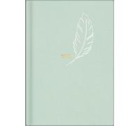 rido/idé 7021503017 Buchkalender Premium Young Line 2027 "Feather" A5, Textil