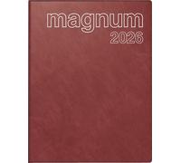 rido/idé 7027042296 | Buchkalender Mod. magnum 2026 | 183×240 mm, Kunststoff, weinrot