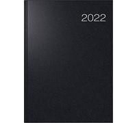 rido/idé 7027503902 Tageskalender/Buchkalender2022 Modell Conform, Balacron-Einband schwarz