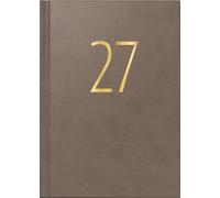 rido/idé 7028503017 Buchkalender Premium Young Line 2027 "Browny" A5, Kunstleder
