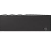 rido/idé 7031642906 | Querterminbuch Mod. futura 5 2026 | 420×137 mm, Kunststoff, schwarz