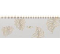rido/idé 7036311027 Querterminbuch Premium Young Line 2027 "Monstera" 297×105 mm, Papier
