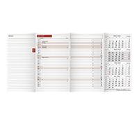 rido/idé 7040300002 - Calendario tascabile TM 12, 2 pagine = 1 mese, 87 x 153 mm, busta in cartone, calendario 2022, con apertura