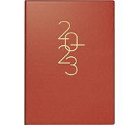 rido/idé Agenda giornaliera modello Technik III 2023 dimensioni foglio 10 x 14 cm, rosso