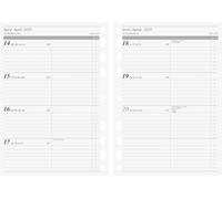 rido/idé Agenda settimanale (2025), 2 pagine = 1 settimana, A5, 112 pagine, nero