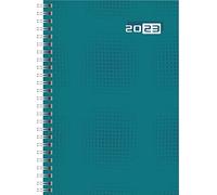 rido/idé Agenda settimanale modello futura 2 2023 dimensioni foglio 14,8 x 20,8 cm, petrolio