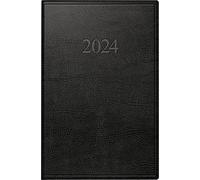 rido/idé Agenda settimanale modello partner/industriale I 2024 2 pagine = 1 settimana formato foglio 7,2 x 11,2 cm, nero