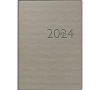 rido/idé Agenda settimanale modello perfect/tecnica I 2024 2 pagine = 1 settimana formato foglio 10 x 14 cm, grigio