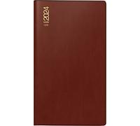 rido/idé Agenda settimanale modello TM 17/contacter 2024, 2 pagine = 1 settimana orizzontale formato foglio: 8,7 x 15,3 cm, bordeaux