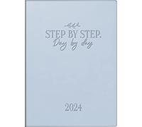 rido/idé Agenda settimanale "Step by Step", modello Technical S 2024, 2 pagine = 1 settimana, dimensione foglio: 10 x 14 cm, blu ghiaccio
