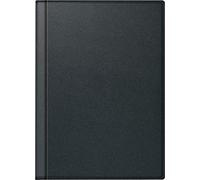 rido/idé Agenda tascabile 7013008901 Perfect Technik I, 2 pagine = 1 settimana, 100 x 140 mm, copertina in pelle, colore nero Rio, calendario 2021