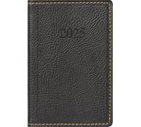 rido/idé Agenda tascabile mod. partner/Industrie I 2025 | A7 ecopelle nera