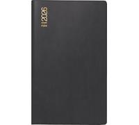 rido/idé Agenda tascabile mod. Uni Planner 2026 | A6, plastica, nero