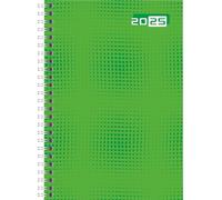 rido/idé Calendario a libro mod. futura 2 2025 | A5, carta, verde