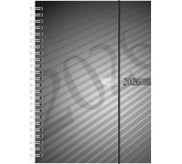 rido/idé Calendario a libro mod. futura 2 2026 | A5, plastica, antracite