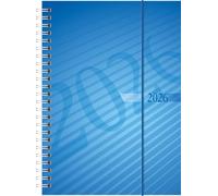 rido/idé Calendario a libro mod. futura 2 '26 | A5, plastica, blu