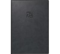 rido/idé Calendario a libro mod. Studioplan int. 2026 | 168 × 240 mm ecopelle nero