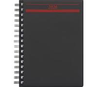 rido/idé 7021822906 | Buchkalender Mod. Timing 1 2026 | A5, Kunststoff, schwarz